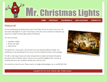 Tablet Screenshot of mrchristmaslights.com